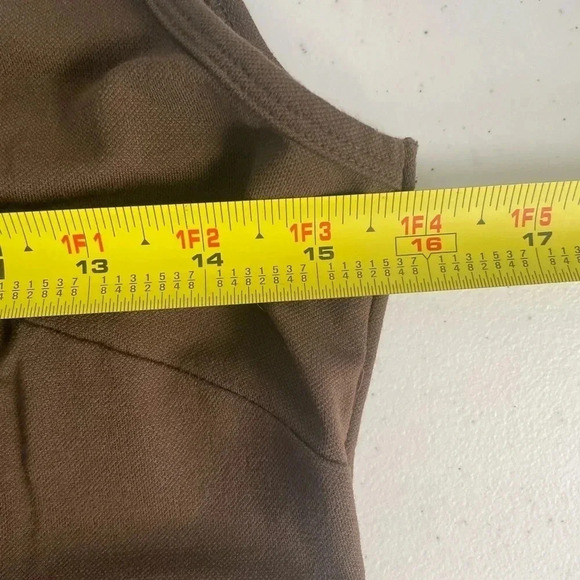 Talbots Petites Maxi Brown Keyhole Back Tank Dress Size P Small EUC! - Picture 7 of 8